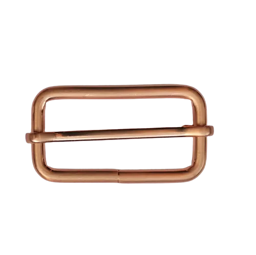 Schuifgesp - rosé goud / koper  38 x 18 mm